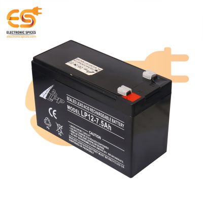 12V 7.5A Rechargeable valve regulated lead acid battery pack of 1pcs