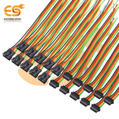 6 pin SM JST wire connector 2.5mm pitch male and female pairs 2517 pack of 50 pair (12 inches)