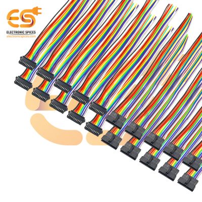 10 pin SM JST wire connector 2.5mm pitch male and female pairs 2517 pack of 50 pair (12 inches)