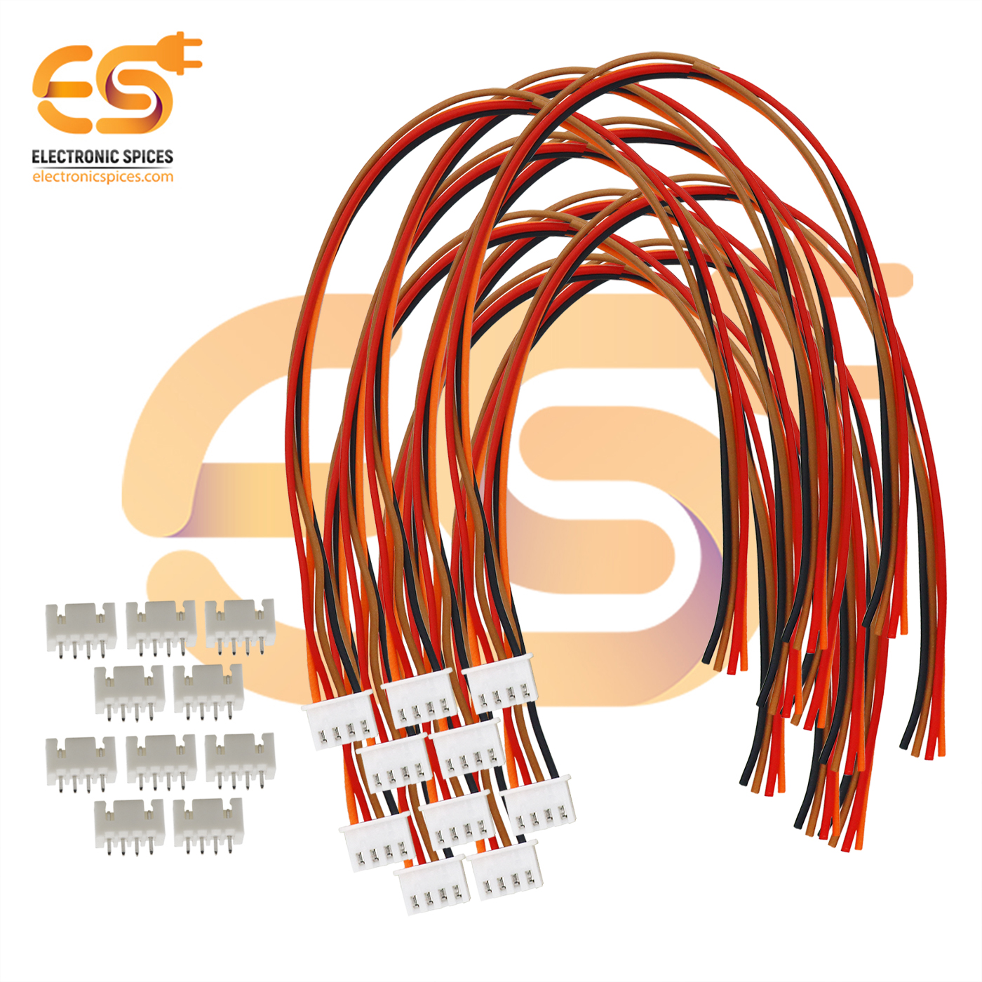 Buy 4 Pin Xh Jst Wire Connectors 25mm Pitch Male And Female Pairs 2515 Pack Of 100 Pair