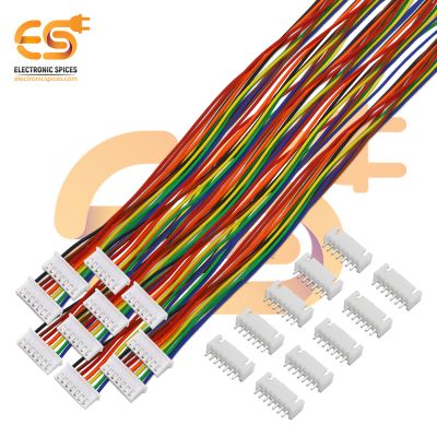 7 pin XH JST wire connectors 2.5mm pitch male and female pairs 2515 pack of 100 pair