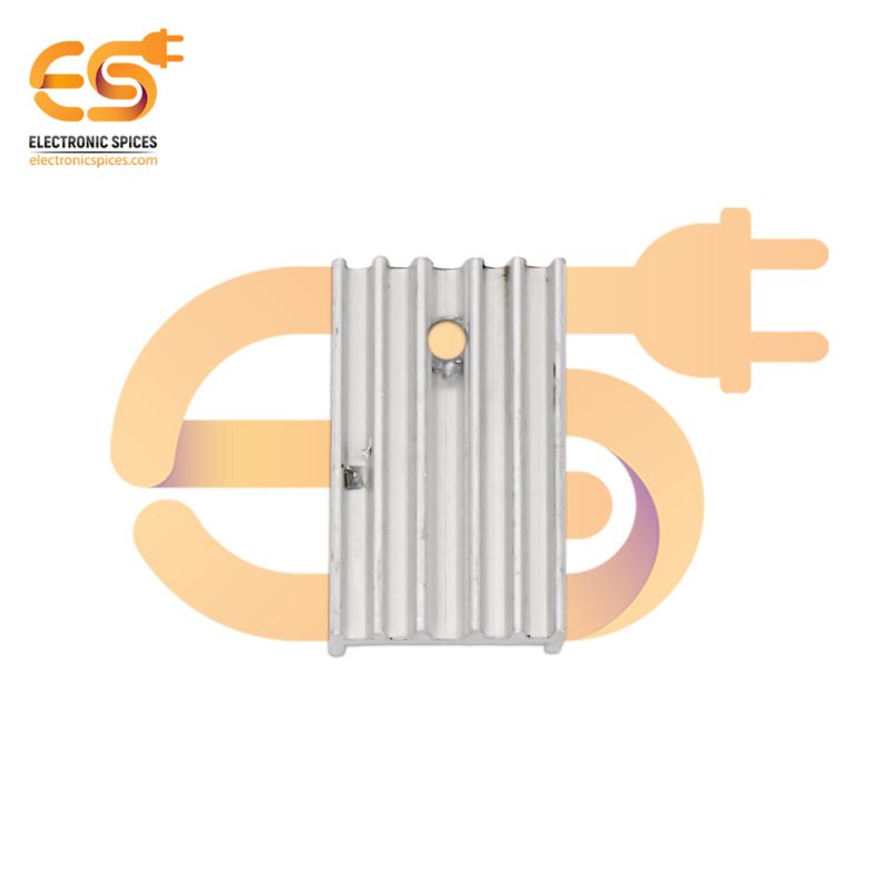 2.5cm x 1.5cm Aluminium heatsink for TO-220 Mosfet transistor pack of 5pcs