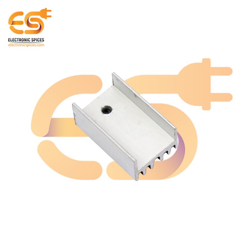 Buy 2.5cm x 1.5cm Aluminium heatsink for TO220 Mosfet transistors pack