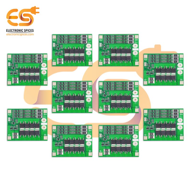 3S 25A 12.6V 18650 Li-ion Lithium battery protection and charger BMS modules pack of 10pcs