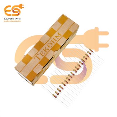 Electronic Spices 5000Pcs 220k Ohm (Ω) 1/4 (0.25 watt) ±5% Tolerance 220k MR Ω ohm MF Through Hole Resistors Axial Lead