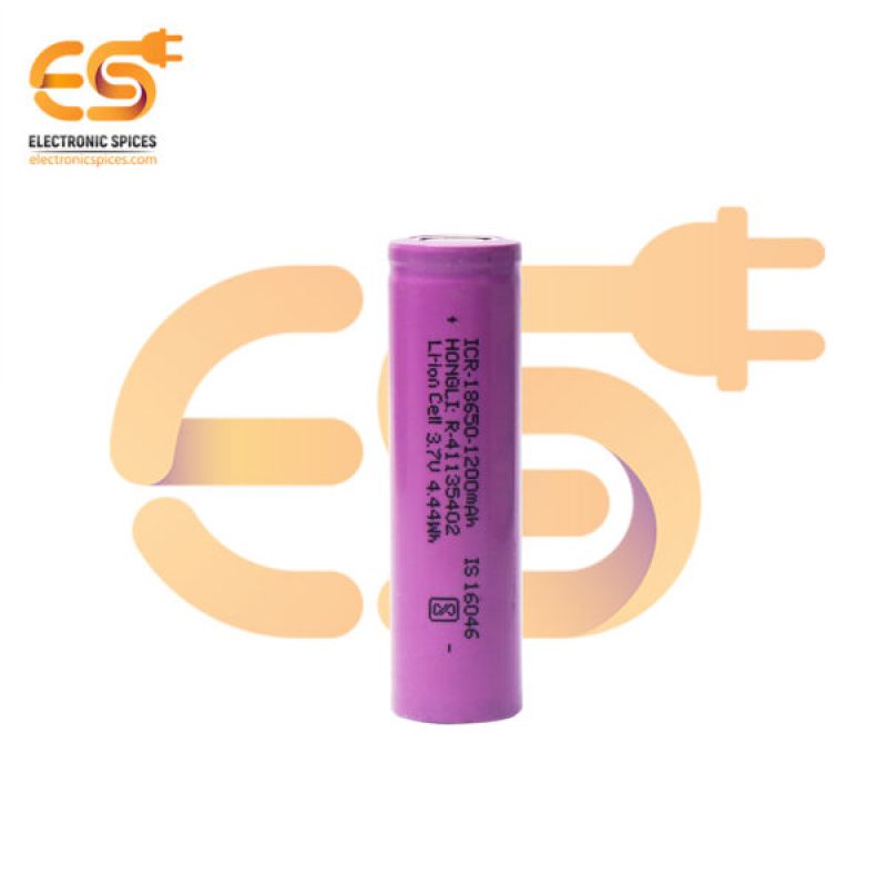 Buy 1200mAh 3.7V 18650 Li-ion lithium rechargeable cell battery