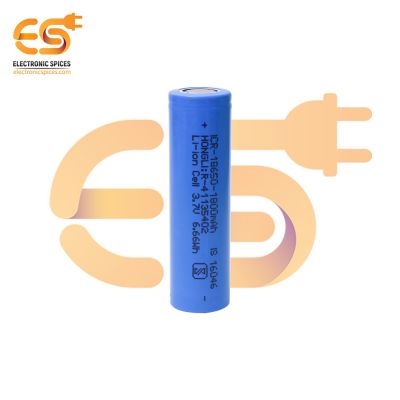 1800mAh 3.7V 18650 Li-ion lithium rechargeable cell battery pack of 1pcs