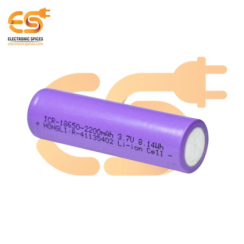 Rechargeable Li-ion battery Pack: 18650 3,7V 2200mAh