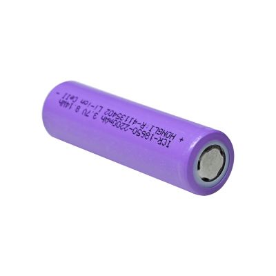 2200mAh 3.6V 18650 Li-ion lithium rechargeable cell battery pack of 1pcs