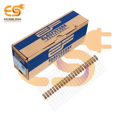 Electronic Spices 5000Pcs 2.2 Ohm (Ω) 1/4 (0.25 watt) ±5% Tolerance 2.2 MR Ω ohm MF Through Hole Resistors Axial Lead