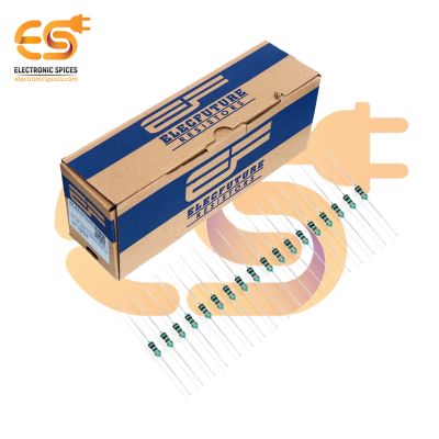 Electronic Spices 5000Pcs 100 Ohm (Ω) 1/4 (0.25 watt) ±5% Tolerance 100 MR Ω ohm MF Through Hole Resistors Axial Lead
