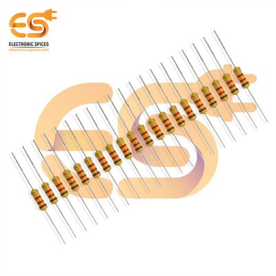 500Pcs 1.2K Ohm (Ω) 1/2w (0.50 watt) ±5% Tolerance 1.2K MR Ω ohm MF Through Hole Resistors Axial Lead