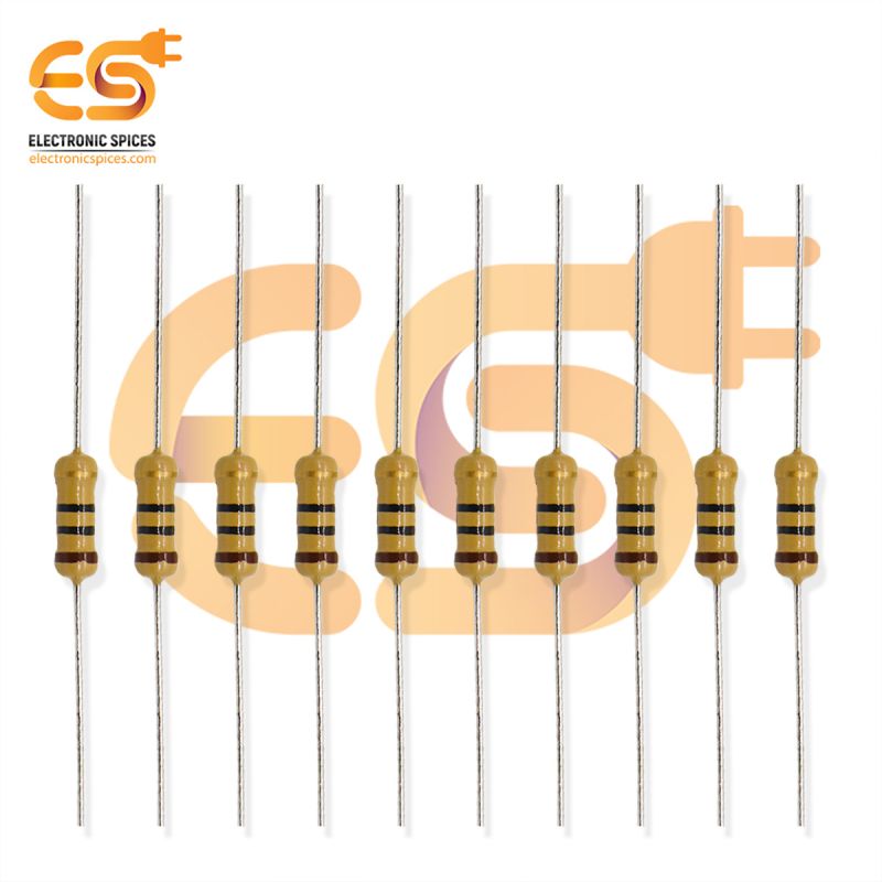 Buy 10 ohm ( Ω ) 1/2 watt carbon film resistor pack of 50pcs