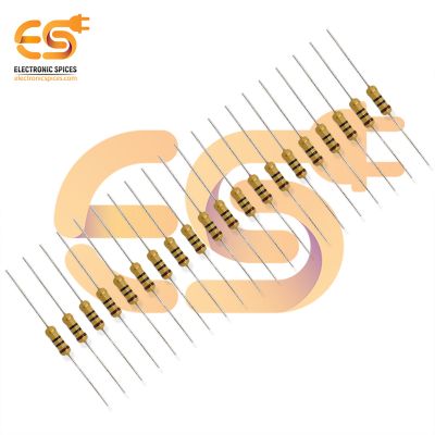 500 Pcs 10 Ohm (Ω) 1/2w (0.50 watt) ±5% Tolerance 10 MR Ω ohm MF Through Hole Resistors Axial Lead