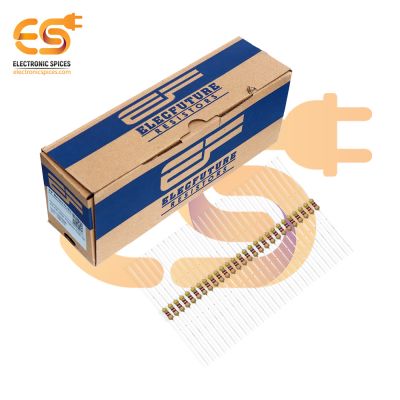 Electronic Spices 5000Pcs 4.7k Ohm (Ω) 1/4 (0.25 watt) ±5% Tolerance 4.7k MR Ω ohm MF Through Hole Resistors Axial Lead