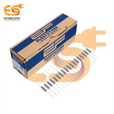 Electronic Spices 1000Pcs 22 Ohm (Ω) 2watt ±5% Tolerance 22 MR Ω ohm MF Through Hole Resistors Axial Lead