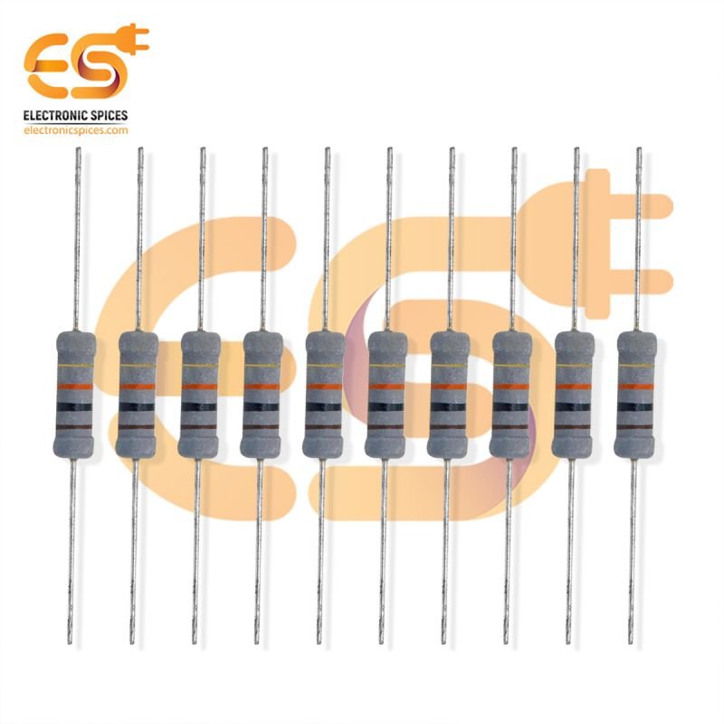 Buy 10K ohm ( Ω ) 2 watt carbon film resistor pack of 20pcs