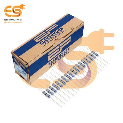 Electronic Spices 1000Pcs 68 Ohm (Ω) 2watt ±5% Tolerance 68 MR Ω ohm MF Through Hole Resistors Axial Lead