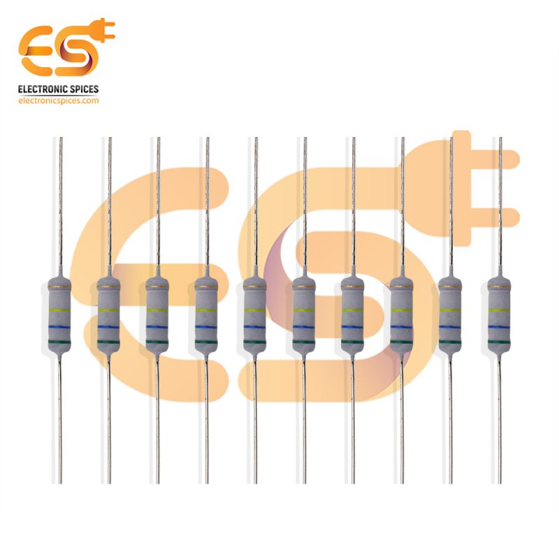 Buy 560K ohm ( Ω ) 2 watt carbon film resistor pack of 20pcs