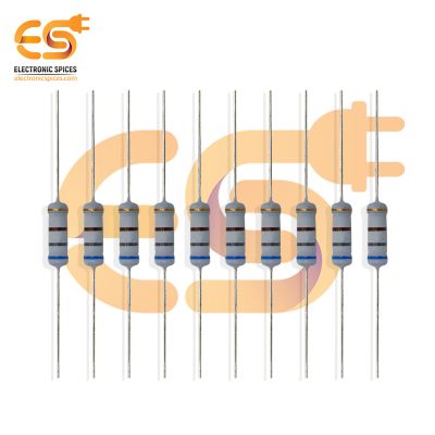 Electronic Spices 20Pcs 680 Ohm (Ω) 2watt ±5% Tolerance 680 MR Ω ohm MF Through Hole Resistors Axial Lead