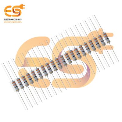 Electronic Spices 100Pcs 330 Ohm (Ω) 2watt ±5% Tolerance 330 MR Ω ohm MF Through Hole Resistors Axial Lead
