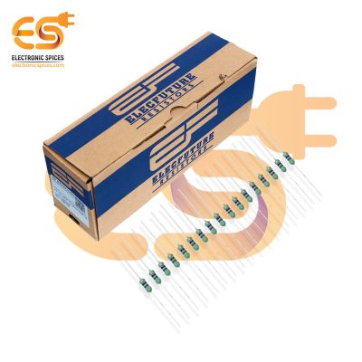 Electronic Spices 5000Pcs 47 Ohm (Ω) 1/4 (0.25 watt) ±5% Tolerance 47 MR Ω ohm MF Through Hole Resistors Axial Lead