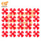 64mm diameter 4 blade nylon glass fiber build fan propellers for 5V CCW DC motors pack of 100pcs
