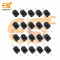Black color 1208YD 8mm metal plates 1A 30V SPST self locking tactile switches pack of 100pcs