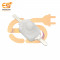 White color 1208YD 8mm metal plate 1A 30V SPST self locking tactile switch pack of 5pcs