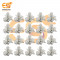 KY105C transparent 6mm metal plates 10A 250V SPST self locking tactile switches pack of 100pcs