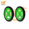 75mm x 8mm Hard plastic build rubber cover green color BO motor compatible DIY project wheel pack of 4pcs