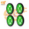75mm x 8mm Hard plastic build rubber cover green color BO motor compatible DIY project wheels pack of 10pcs