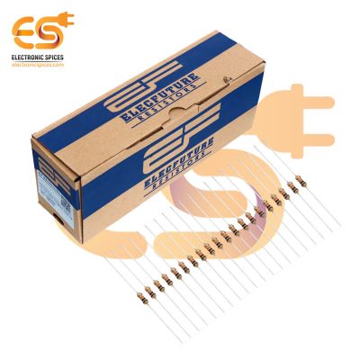 Electronic Spices 5000Pcs 10k Ohm (Ω) 1/4 (0.25 watt) ±5% Tolerance 10k MR Ω ohm MF Through Hole Resistors Axial Lead