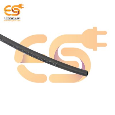 1mm Black color polyolefin heat shrink tube pack of 5 meter