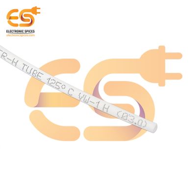 3mm White color polyolefin heat shrink tube pack of 5 meter