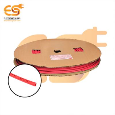 3mm Red color polyolefin heat shrink tubes box of 100 meter