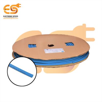 3mm Blue color polyolefin heat shrink tubes box of 100 meter