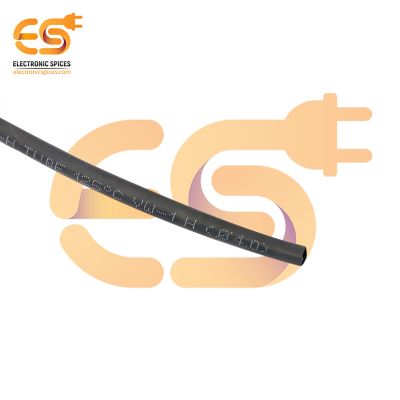 4mm Black color polyolefin heat shrink tube pack of 5 meter