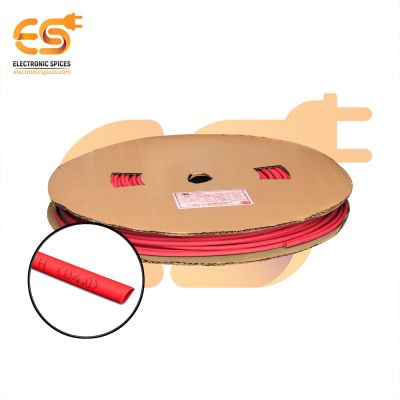 4mm Red color polyolefin heat shrink tubes box of 100 meter