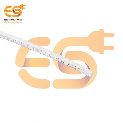 4mm White color polyolefin heat shrink tube pack of 5 meter