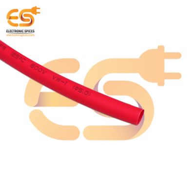 5mm Red color polyolefin heat shrink tube's pack of 50 meter