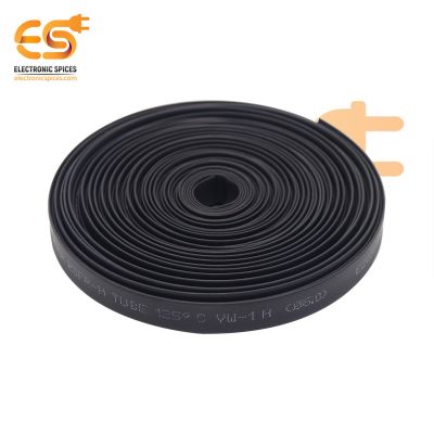 6mm Black color polyolefin heat shrink tube's pack of 50 meter