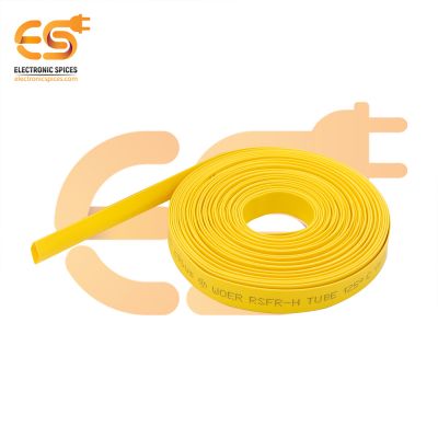 6mm Yellow color polyolefin heat shrink tube pack of 5 meter
