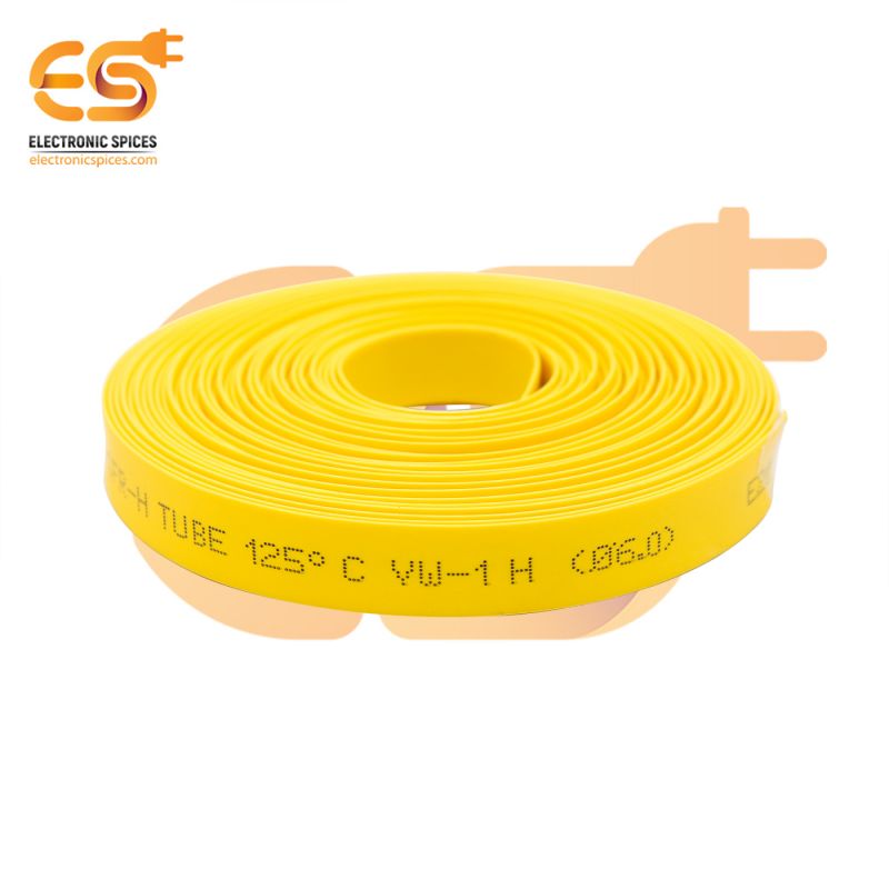 6mm Yellow color polyolefin heat shrink tube's pack of 50 meter