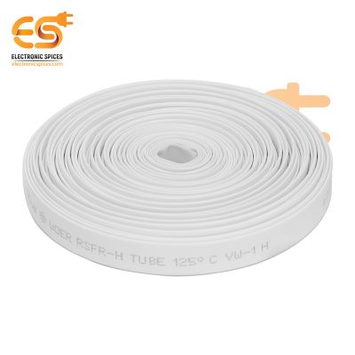 6mm White color polyolefin heat shrink tube's pack of 50 meter
