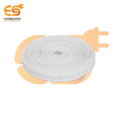 7mm White color polyolefin heat shrink tube's pack of 50 meter