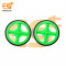 60mm x 6mm Hard plastic build rubber cover green color BO motor compatible toy wheel pack of 4pcs