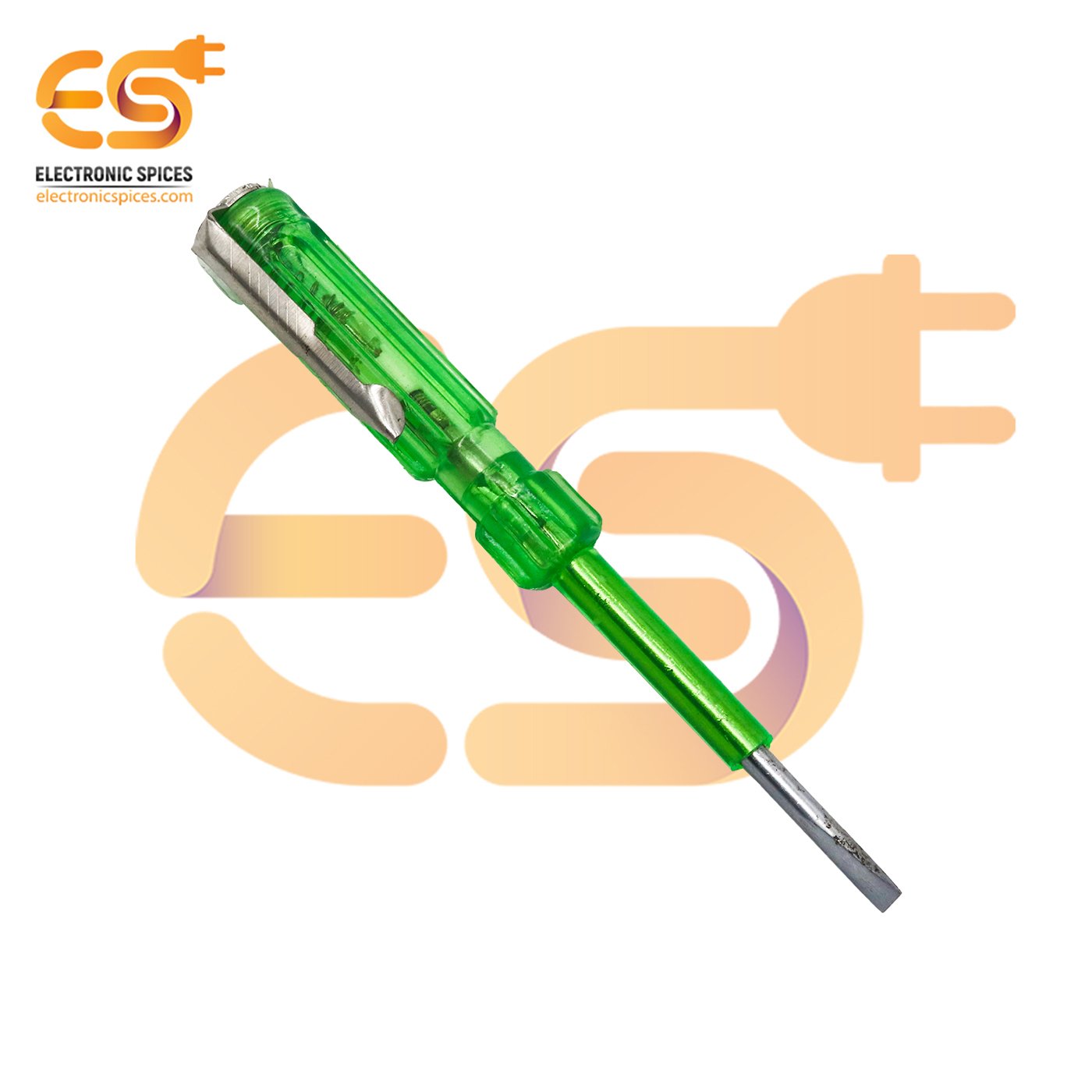 Buy Electrical screwdriver tester 110mm length green color with neon