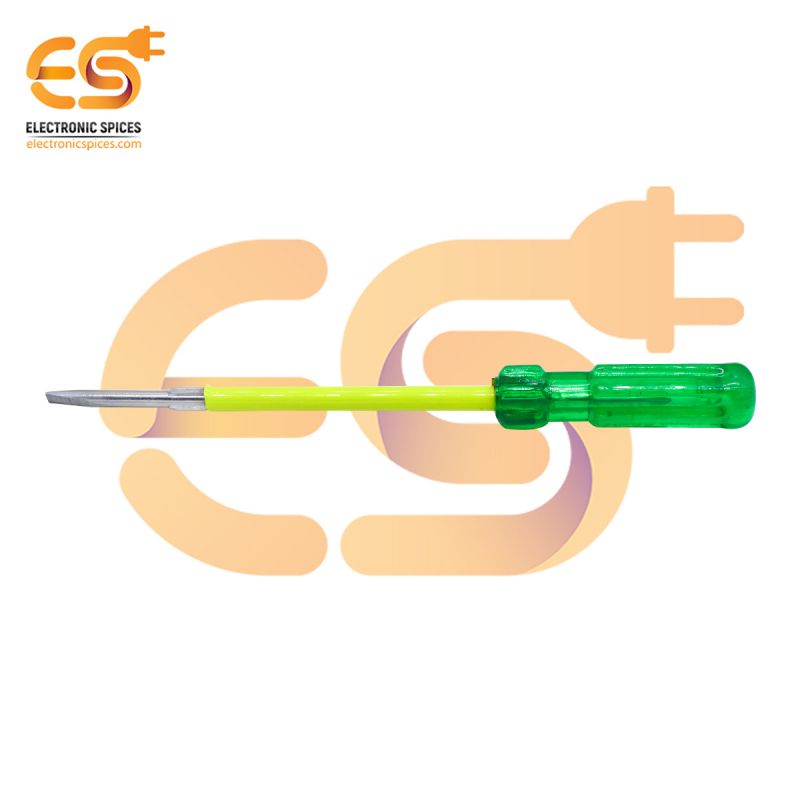 175mm long 2 in 1 flat and Philip reversible head stainless steel screwdriver with hard plastic handle