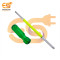 235mm long 2 in 1 flat and Philip reversible head stainless steel screwdriver with hard plastic handle